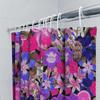 Floral Bathroom Curtain Botanical Shower Curtain Tropical Flowers Nature Decor Modern Farmhouse Home Decor Artistic Pattern Wall