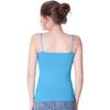 Women's Cotton Sleeveless Camisole with Adjustable Spaghetti Straps Tank Top