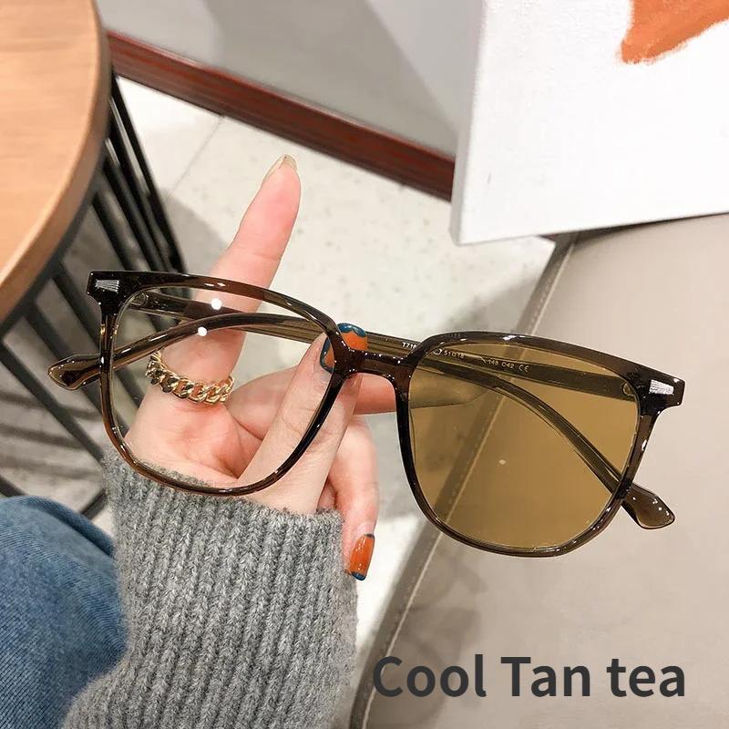 

Сверхлегкие фотохромные солнцезащитные очки, большие модные антисиние очки для близорукости, мужские и женские очки для близорукости, диоптрии от 0 до -4,0 -3.5