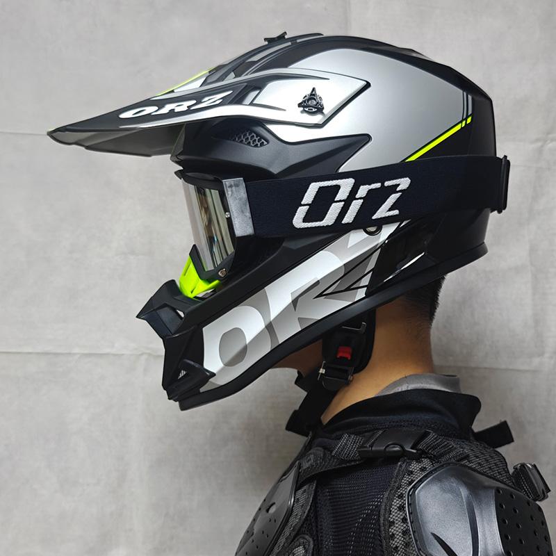 ORZ-F16-Off Road Motorcycle Helmet, Men's and Women's Rally Helmet, Mountain Bike Riding, Speed Reduction, Karting, All Seasons
