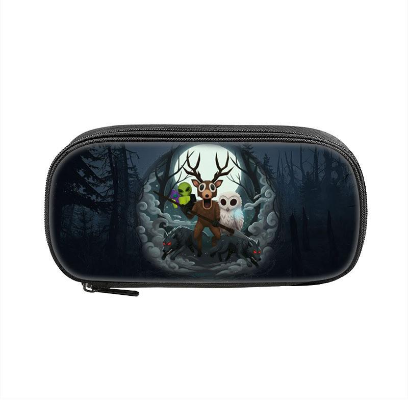 

99 Nights In The Forest Print Pencil Case With Polyester Material For Students And Kids Color3