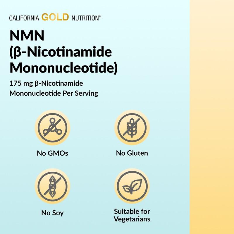 NMN, 175 Mg, 60 Veggie Capsules