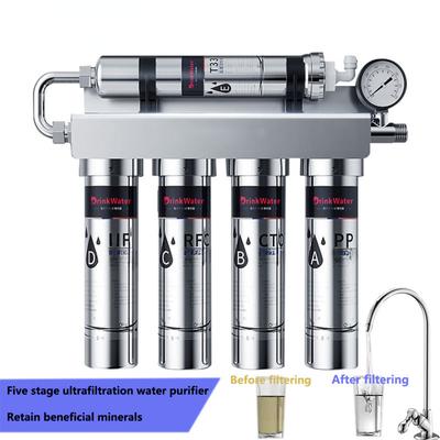 Purificador de agua de ultrafiltración para cocina doméstica, sistema de filtro de agua de acero inoxidable para beber directamente del grifo, 41 x 35 x 9 cm