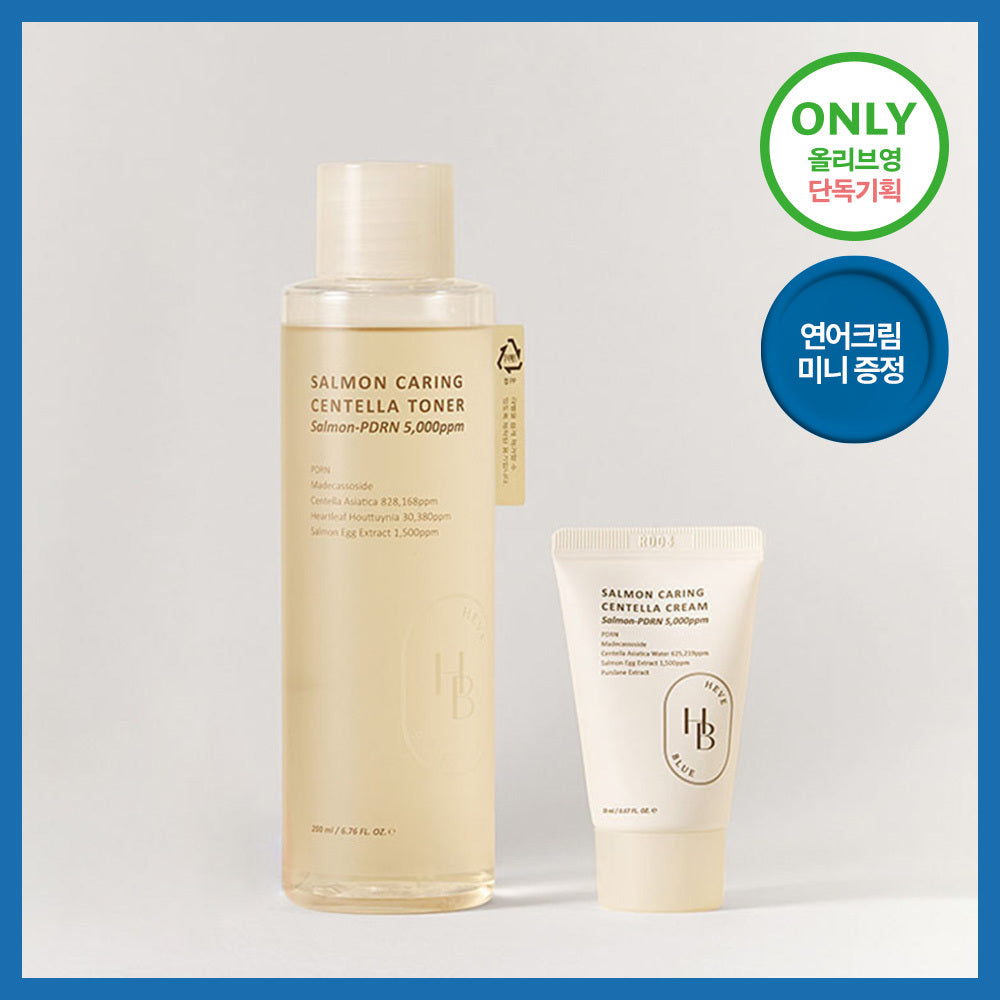 HEVEBLUE Salmon PDRN Centella Toner 200ml (+20ml)