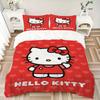 3pcs Hello Kitty Duvet Cover Set, 1 Duvet Cover + 2 Pillowcases (No Insert), High-Definition Print, Home & Dorm Set yy251208031