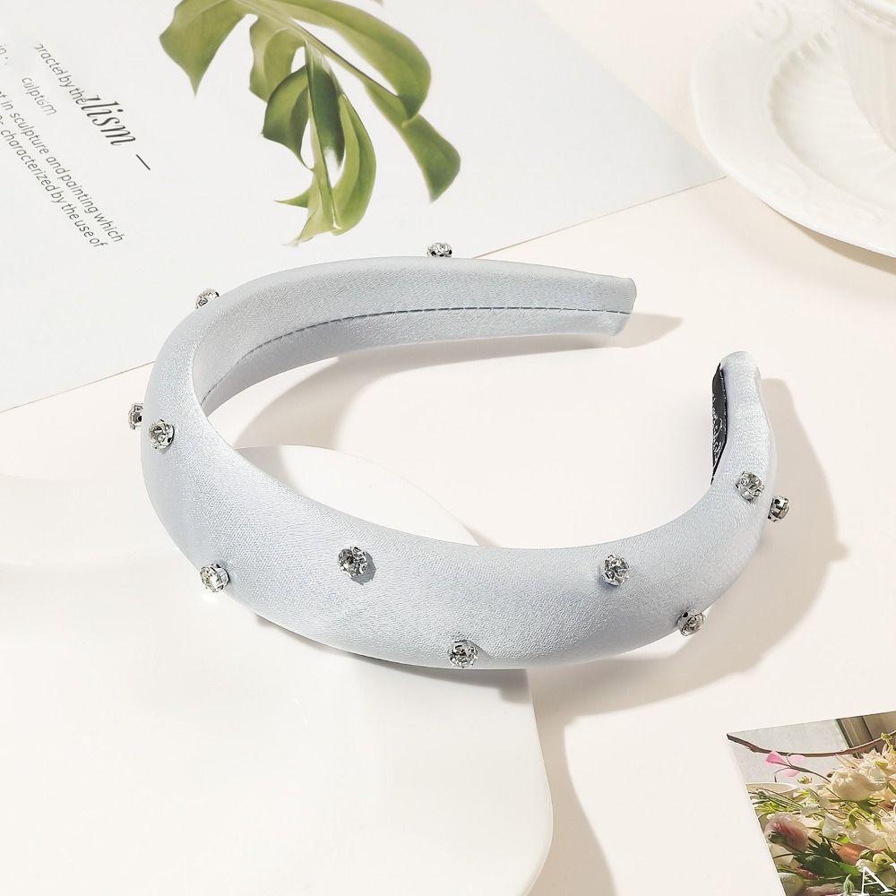 Water Diamond Sponge Hair Hoop Sparkling Korean Hairband Wash Face Headband  High End Headwear