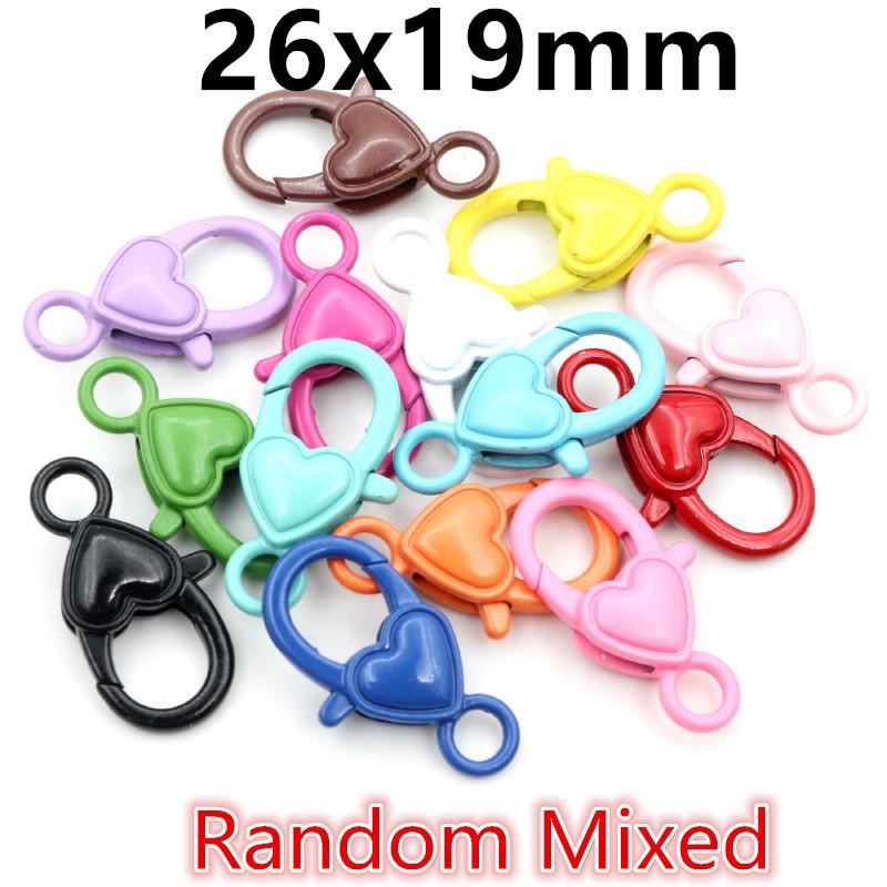 10pcs Snap Lobster Clasp Hooks Gold Silver Plated 5 Colors DIY Jewelry Making Findings for Keychain Neckalce Bracelet Supplies