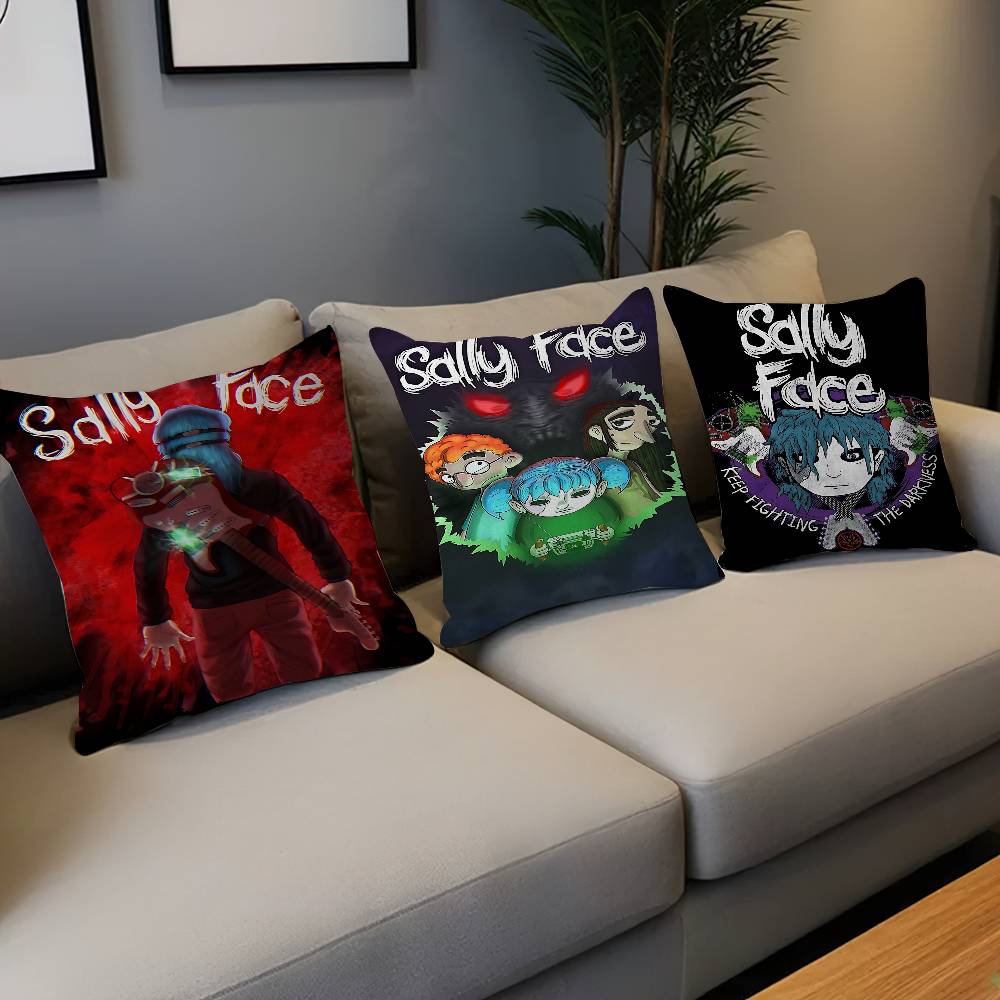 Game S-Sally F-Face Cushion Cover Pillowcase Upholstery Sofa Throw Pillow Home Decor Pillowcas