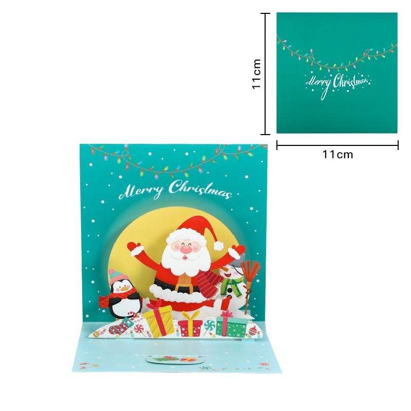 Pop-Up 3D Christmas Tree Card - Creative Holiday Greeting and Gift