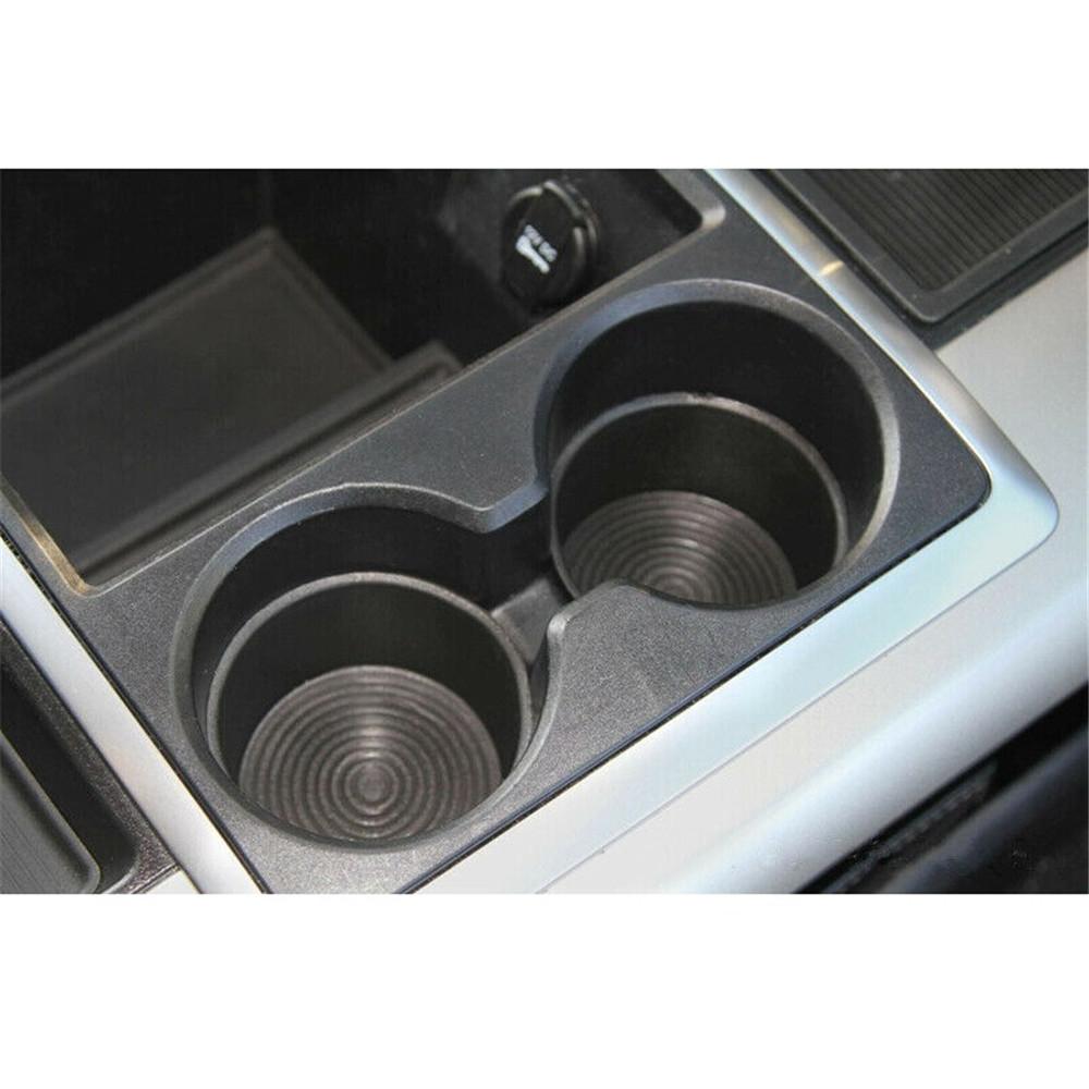 2 pezzi Portabicchieri per console centrale Inserto nero per Dodge Ram 09-16 1500 2500 3500