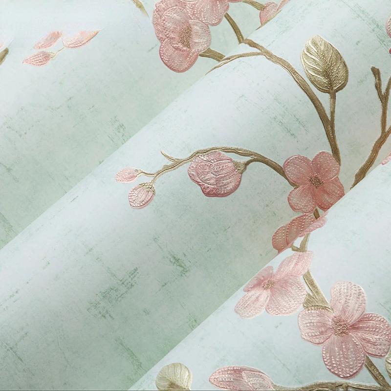 

Ремонт дома Покраска стен Обои Контактная бумага Спальня Гостиная 3D Цветочные обои домашний декор papel de parede 3mx53cm