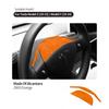 Made of Alcantara For Tesla Model 3 Model Y -2024 Steering Wheel Horn Button Trim Sticker 2-Piece Set Car Interior Accessory