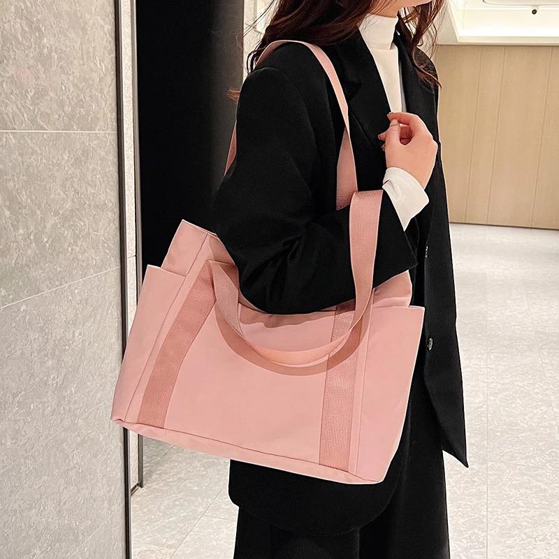 Women's Casual Tote Bag, Zipper Closure, Multiple Pockets, Daily Commuting Bag, Women's Shoulder Bag, Travel Handbag