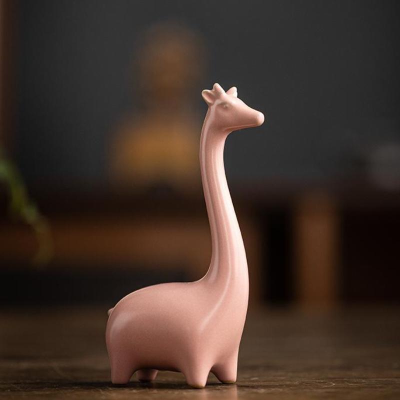 Elephant Ceramics Crafts Figurines, Modern Art Ornaments, Animal Feng Shui, Home Interior, Office Decor Accessories