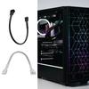 4Pin PWM Fan Extension Cable For PC Cooling Supports Speed Controls Sync And Independent Power Input High Efficiency