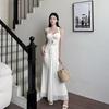 French Temperament Greek Muse Waist Fish Tail Hanging Neck Wear Evening Dress Waist Suspender Hip Long Skirt