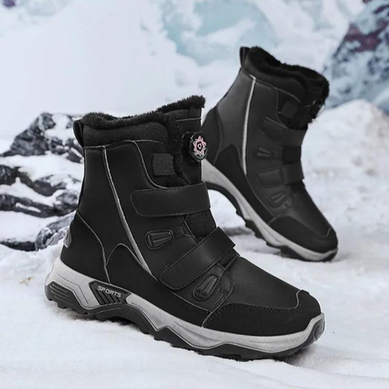 Couple Winter Boots Plush Warm Winter Boots Fashion High Top Cotton Shoes Non Slip Non Slip Snow Boots Large Size46 Botas Hombre