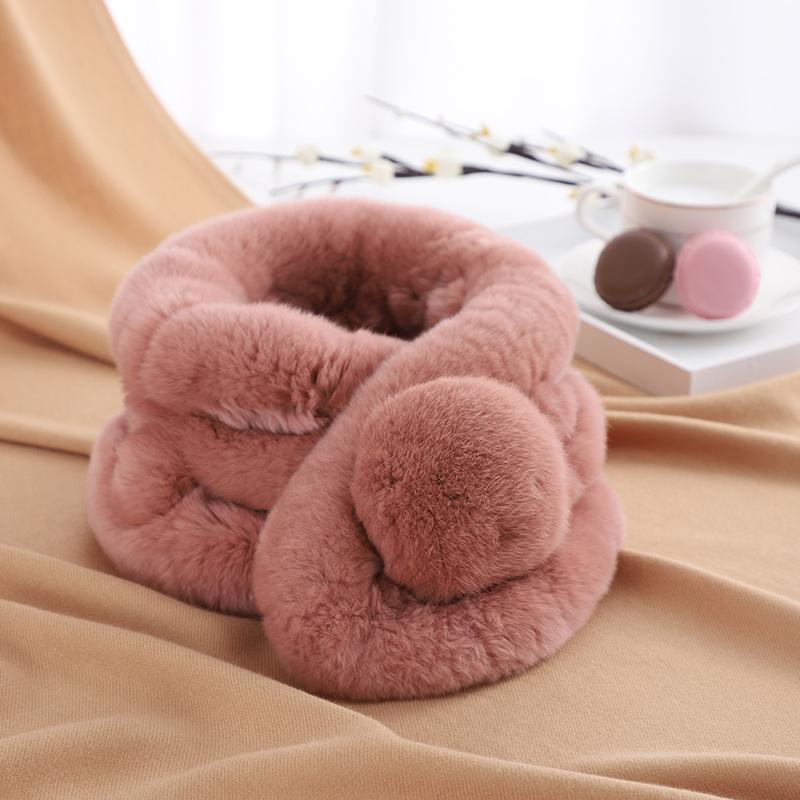 Women Cute Fashion Vintage Soft Cozy Stay Warm Thermal Furry  Winter Party Travel Skiing Scarf