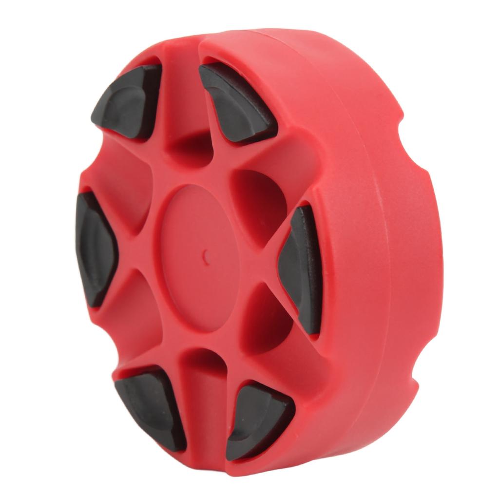 Hockey Puck Dense Texture Glossy Flat Easy Sliding Plastic Roller Hockey Puck for Daily Skating TrainingRed