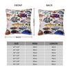 Vintage Fish Trout Pillow Cover Cartoon Fishes Vintage Pillow Case Polyester Cushion Cover Pillowcases For Sofa Home Decoration
