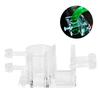 High Transparent Acrylic In and Out Water Pipe Fixation Clamp Single Hole for Fish Tank