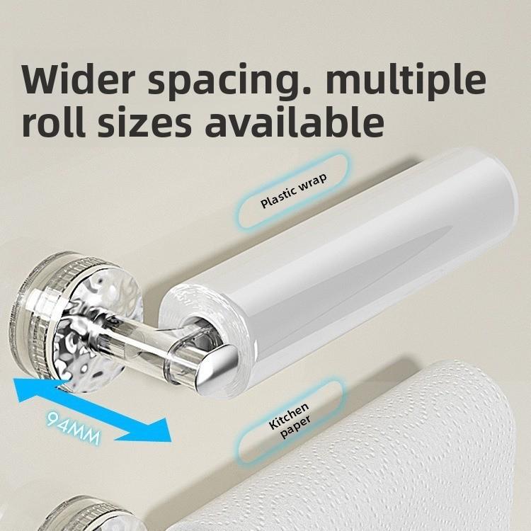 Kitchen Paper Towel Holder Wall Mount With Suction Cup For Home Organization