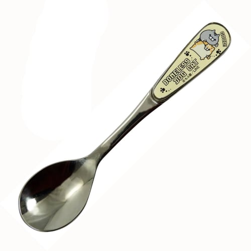 LINE Creators Official Spoon, Approx. 14cm, Boneless Dog and Boneless Cat Designs, Made In Japan, LIN53-850