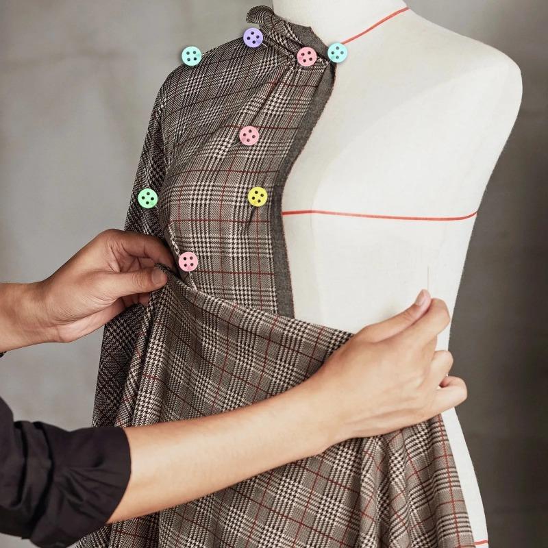 200/50PCS New Dressmaking Pins Embroidery Patchwork Tools Fixed Pin Button Pin Patchwork Pin for Home DIY Sewing Positioning