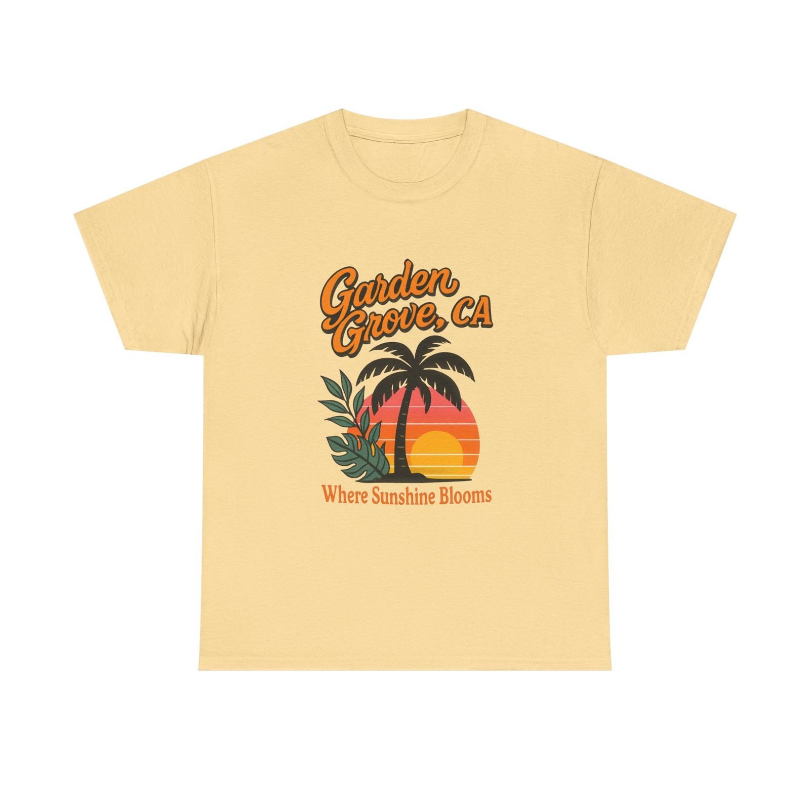 Sunny Garden Grove Vintage Tee, Beach Shirt, California Gift, Summer Vacation 3XL