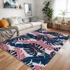 Tropical Floral Area Rug for Living Room Bedroom Colorful Botanical Print Non-Slip