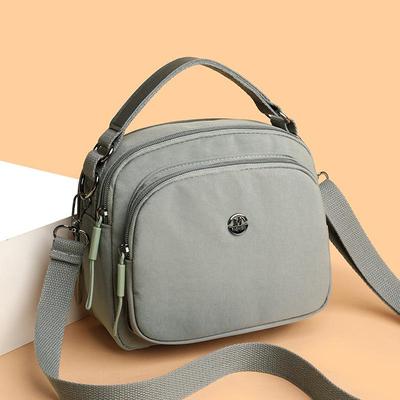 Bolso de Hombro Multifuncional de Nailon 2025 - Bolso Cruzado de Color Sólido