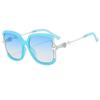 Luxury Designer Square Big Frame Sunglasses Women Fashion Vintage Pearl Oversized Sun Glasses Female Eyewear
