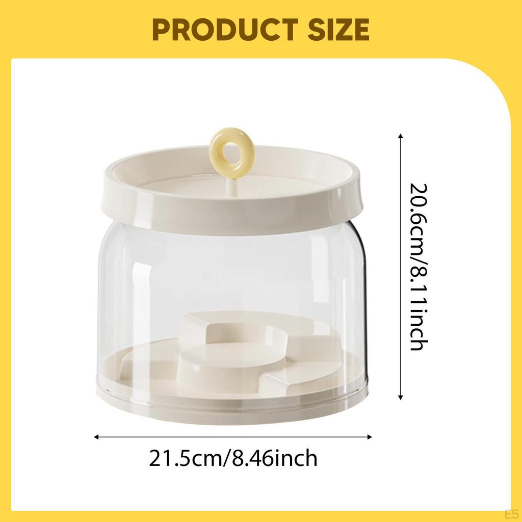 Clear Figure Display Case Stand Dustproof Elegant Protection Countertop Showcase Container