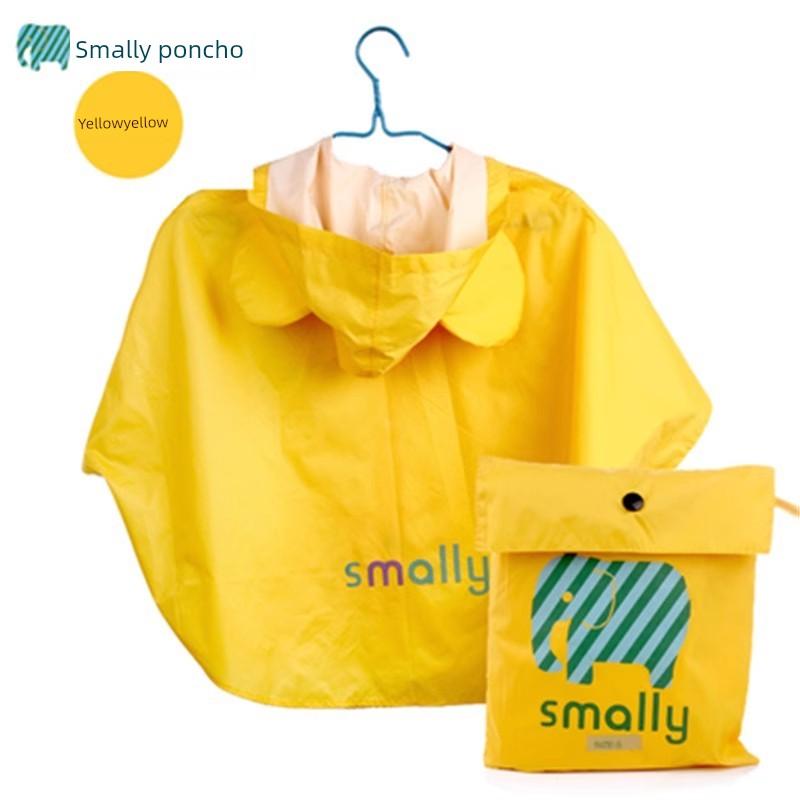 Children's Raincoat Poncho Style for Boys and Girls, Toddlers, Kindergarten Kids, Elementary School Students, Waterproof Korean Style