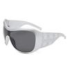 New Y2K Oversized Sunglasses Women Men Vintage Square Shield Gradient One Piece Glasses Sexy Driving Shades