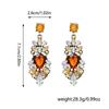 European and American Retro Super Flash Water Drop Earrings Fashion Exaggerated Atmosphere Heavy Industry Earrings Fashion High Sense Earrings Women