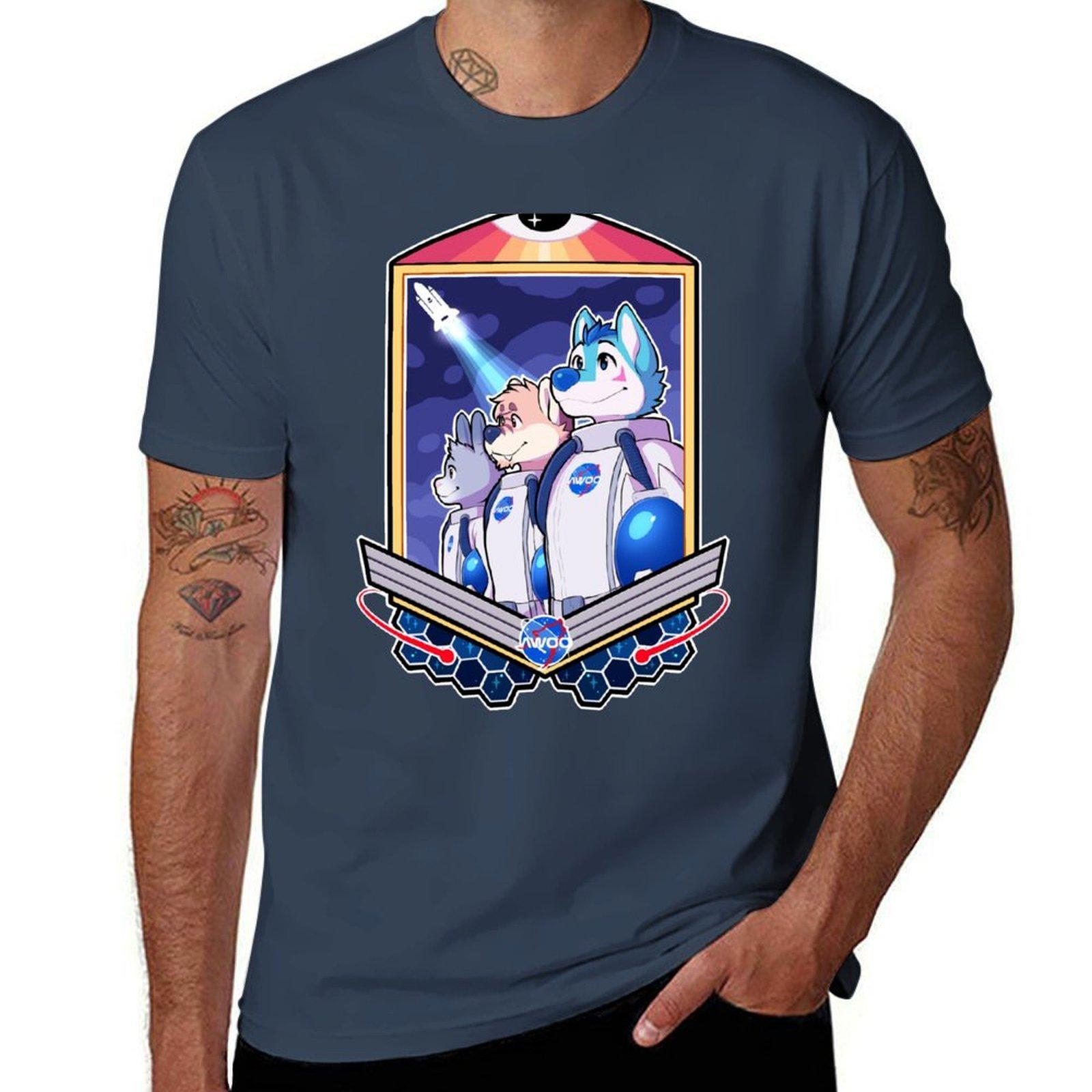 Awoo Space Program Tshirt Festival Short Sleeve Tshirt S
