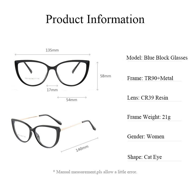Anti Blue Light Vision Glasses 0.00 To -6.00