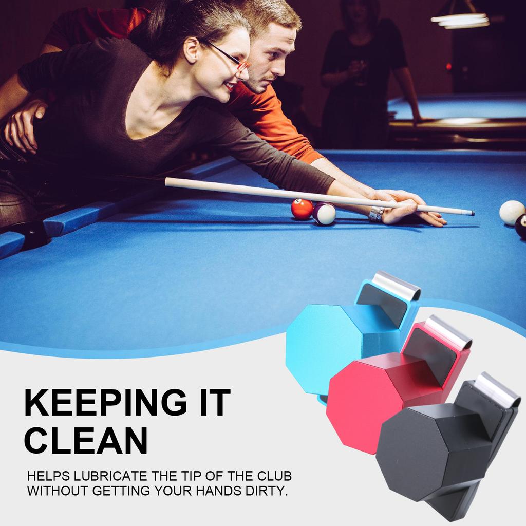 Aluminum Alloys Billiard Chalk Holder Magnetic Pool Cue Chalk Case Octagons Pool Cue Tip Carriers Case Cue Chalk Holder