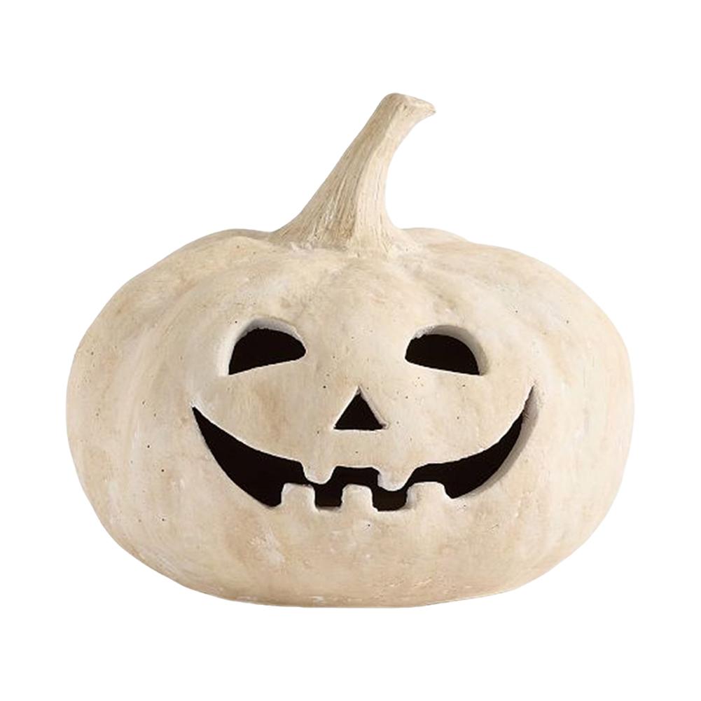 Light Up Halloween Decorations-Resin Pumpkin Lantern