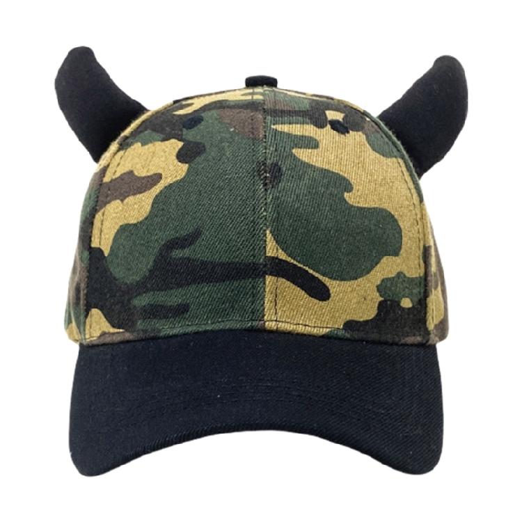 Unique Horn Baseball Hat Teens Headwear Devil Horns for Travel Photo Props