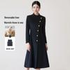 Women's Tluoman Professional Waist-Cinched Wool Blend Coat