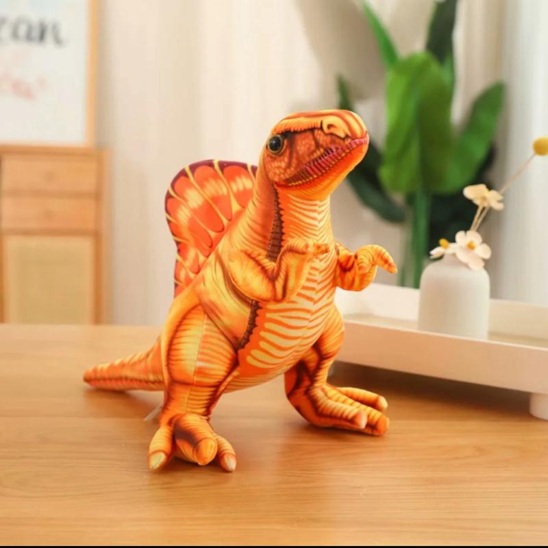 35/45cm Cuddly Simulation Dinosaur Stuffed Toy Plush Blue/Green/Orange Girls Boys Xmas Plushie Birthday Gift Room Decoration