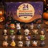 Portachiavi Acrilici Fatati Calendario dell'Avvento di Halloween 2026, Conto alla Rovescia di 24 Giorni con Mini Figure, Set di Figure da Collezione Giocattolo per Bambini Adulti, Bomboniere per Feste