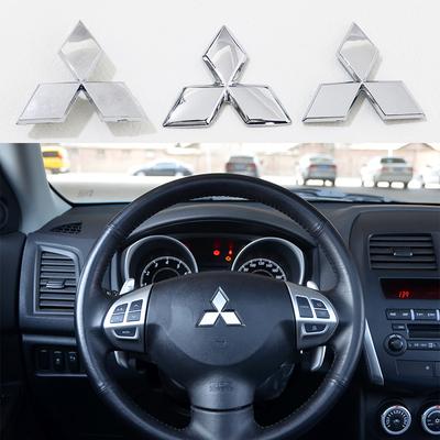 1 ks Nálepka odznak dekorace krytu volantu auta Autopříslušenství Pro lancer asx outlander pajero l200 galant