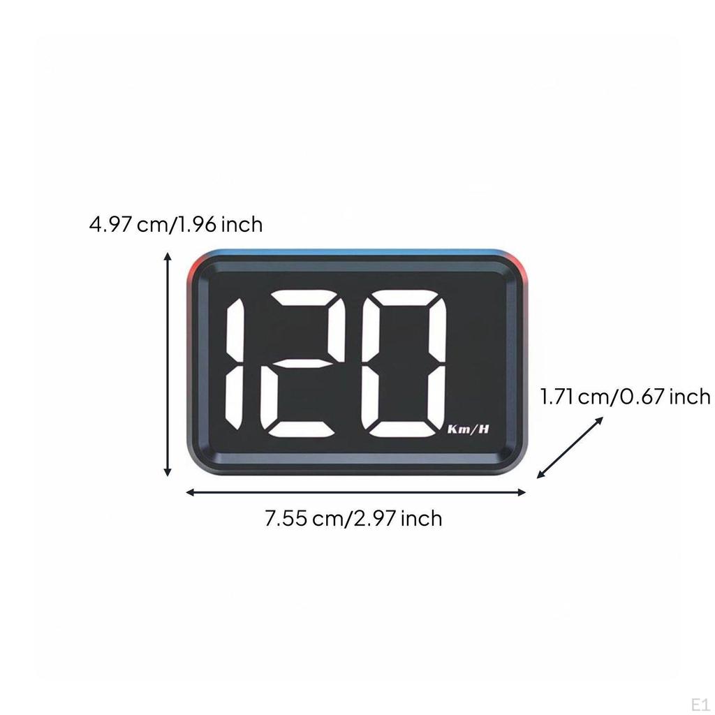 Car Heads up Display Compact Design HUD Clear Day and Motion White X1