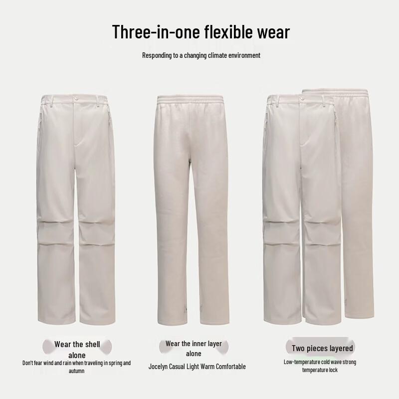 CAMEL Women's 3-in-1 Fleece-Lined Trekking and Hiking Pants