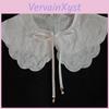 Adult Retro Embroidery Faux Collar With Floral Pattern For Casual Layering