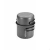 2 Pieces Piece Camping Pot Set Lightweight Aluminum Nesting Pots Foldable Handles Portable Cooking