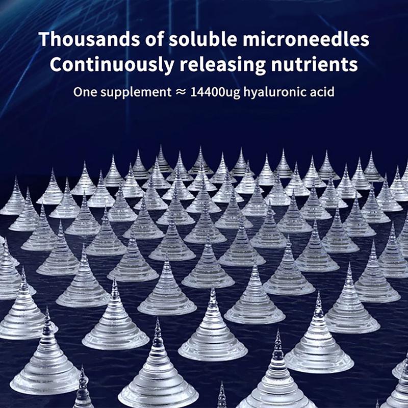 1Pairs Microneedle Eye Patches Mask Hyaluronic Acid Healing Blemish Treatment Sticker 0.2Mm Needle Length Mask Moisturizing